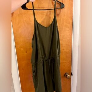 Worn Old Navy Green Short Romper XL